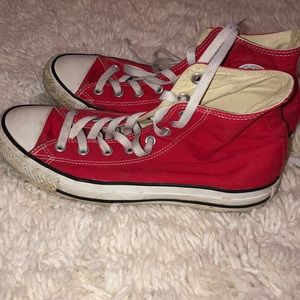 Red High-Top Converse